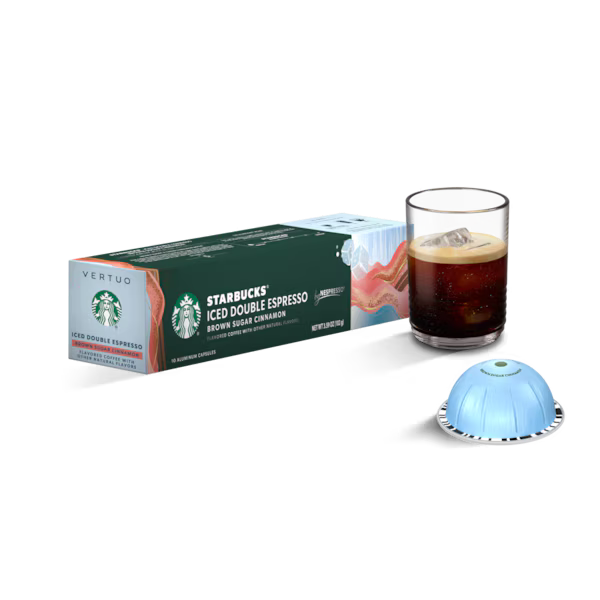 Nespresso Starbucks Iced Double Espresso Brown Sugar Cinnamon Coffee Pods