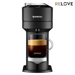 Nespresso RELOVE Vertuo Next Premium Black Chrome Refurbished Coffee Machine