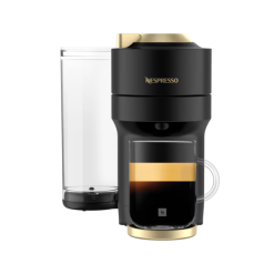 Nespresso Vertuo Pop Plus Matte Black Gold Coffee Machine