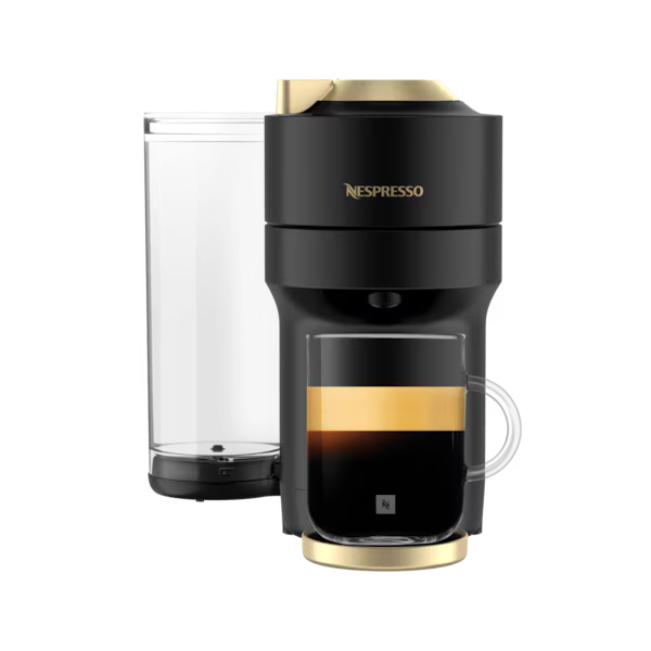 Nespresso Vertuo Pop Plus Matte Black Gold Coffee Machine