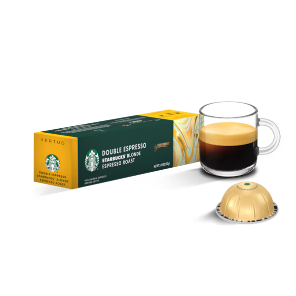 Nespresso Starbucks Blonde Espresso Roast Double Espresso Coffee Pods