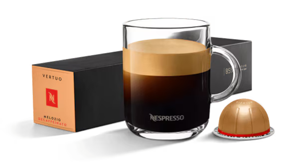 Nespresso Melozio Decaffeinato Vertuo Decaf Coffee Pods