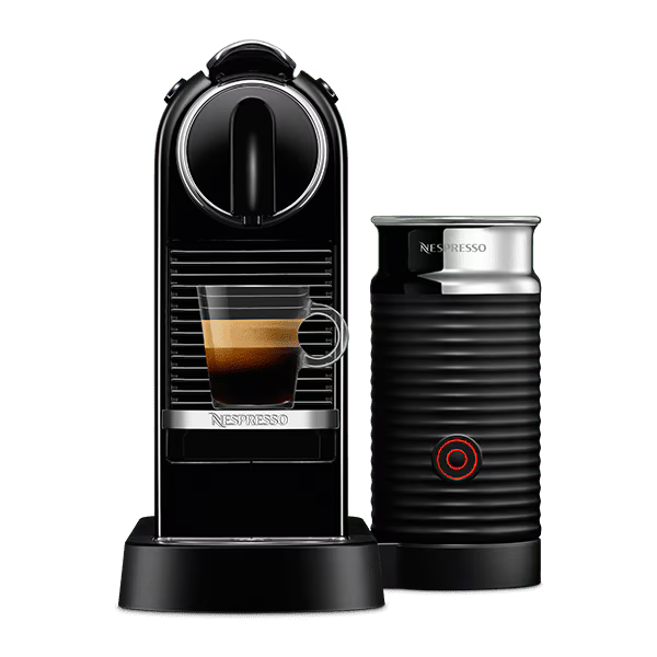 Nespresso CitiZ and Milk Limousine Black Espresso Machine and Milk Frother