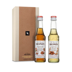 Nespresso Cinnamon Roll And Toffee Nut Flavored Monin Syrup Kit Coffee Syrup