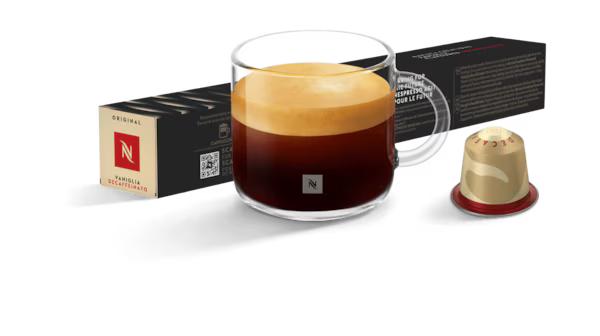 Nespresso Vaniglia Decaffeinato Vertuo Decaf Vanilla Coffee Pods